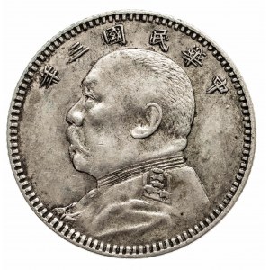 Chiny, Republika, 10 centów 1912 (rok 3-ci) - Double die