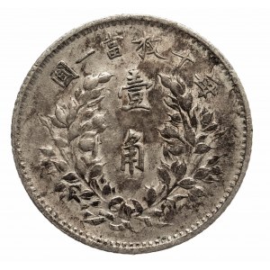 Chiny, Republika, 10 centów 1912 (rok 3-ci)