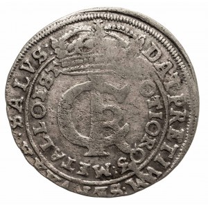 Polska, Jan II Kazimierz Waza 1649-1668, tymf (złotówka) 1663 A T, Kraków.