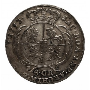 Polska, August III Sas 1733-1763, 8 groszy 1753, Lipsk.