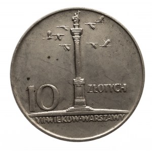 Polska, PRL 1944-1989, 10 złotych, Mała Kolumna 1966, Warszawa.