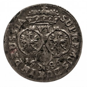 Niemcy, Brandenburgia-Prusy, Fryderyk Wilhelm 1640-1688, szóstak, 1686 BA, Królewiec.
