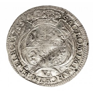 Polska, August III Sas 1733-1763, szóstak 1755 EC, Lipsk