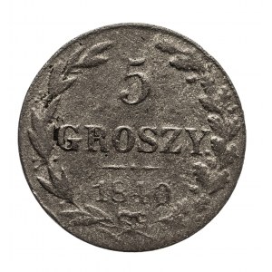 Polska, Zabór rosyjski, Mikołaj I 1825–1855, 5 groszy, 1840 MW, Warszawa - kropka po GROSZY