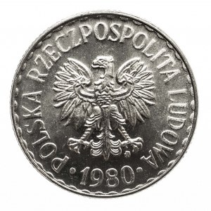 Polska, PRL 1944-1989, 1 złoty 1980