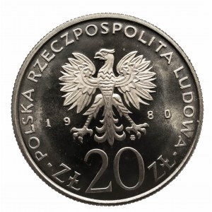 Polska, PRL 1944-1989, 20 złotych 1980 Olimpiada w Moskwie