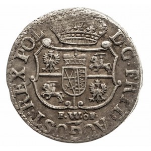 Polska, August III Sas 1733-1763, 1/12 talara 1750 FWôF, Drezno