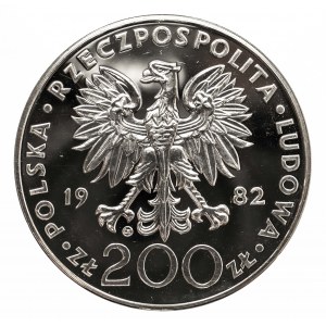 Polska, PRL 1944-1989, 200 złotych 1982, Jan Paweł II, Valcabi, stempel zwykły