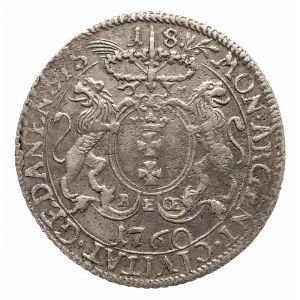 Polska, August III Sas 1733-1763, miasto Gdańsk, ort 1760