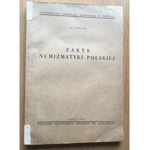 Marian Gumowski, ZARYS NUMIZMATYKI POLSKIEJ