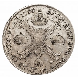 Austria, Niderlandy, Franciszek II, talar 1794 H, Gunzburg