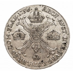 Austria, Niderlandy, Franciszek II, talar 1796 H, Gunzburg