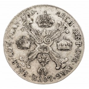 Austria, Niderlandy, Józef II, 1/2 talara 1789 A, Wiedeń