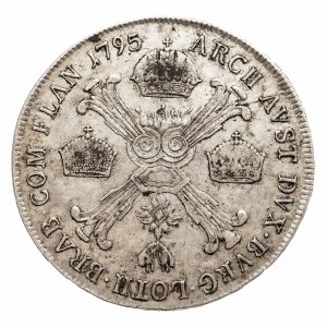 Austria, Niderlandy, Franciszek II, 1/2 talara 1795 A, Wiedeń