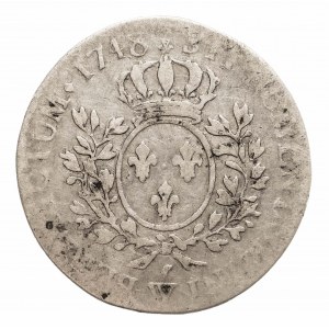 Francja, Ludwik XV, 1/2 franka 1748 W, Lille