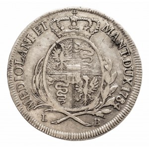 Austria, Mediolan - panowanie austriackie, 3 liry (1/2 scudo) 1784, Mediolan