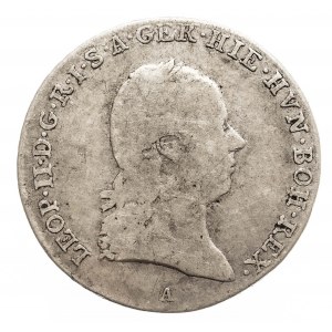 Austria, Niderlandy Leopold II 1790 - 1792, 1/4 talara 1792 A, Wiedeń.