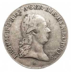 Austria, Niderlandy, Leopold II 1790 - 1792, 1/4 talara 1792 A, Wiedeń.