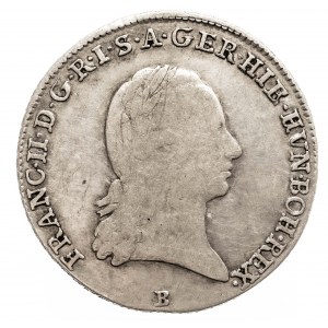 Austria, Niderlandy, Franciszek II 1792 - 1806, 1/4 talara 1793 B, Kremnica.