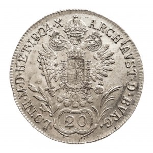 Austria, Franciszek II 1792 - 1806, 20 krajcarów 1804 B, Kremnica (1)