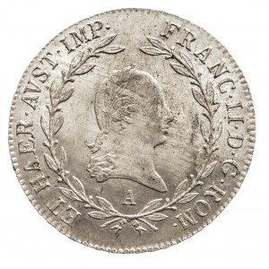 Austria, Franciszek II 1792 - 1806, 20 krajcarów 1806 A, Wiedeń.