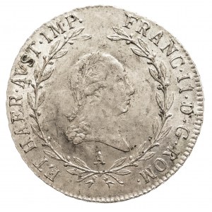 Austria, Franciszek II 1792 - 1806, 20 krajcarów 1805 A, Wiedeń.