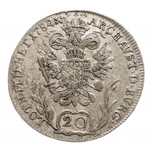 Austria, Józef II 1765 - 1790, 20 krajcarów 1784 B, Kremnica.