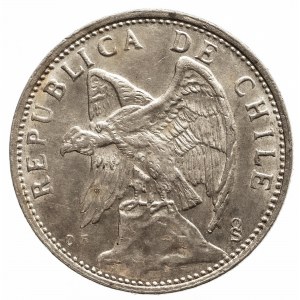 Chile, Republika od 1818, 2 pesos 1927, Santiago