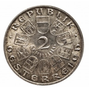 Austria, I Republika (1918–1938), 2 szylingi 1928, Wiedeń, Franciszek Schubert