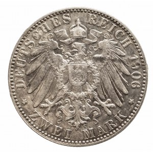 Niemcy, Cesarstwo Niemieckie 1871-1918, Hamburg - miasto, 2 marki 1906 J, Hamburg