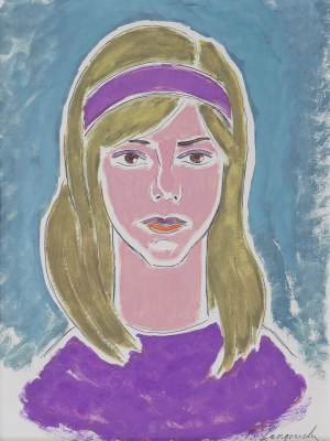 Barbara ŁANGOWSKA (ur. 1924), Portret dziewczyny – Marysia, 1971