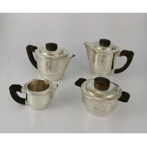 Monogram L.H., Komplet do kawy herbaty art deco