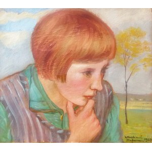 Wlastimil Hofman (1881-1970), Portret dziecka, 1927