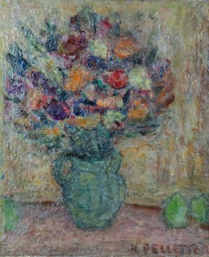 Krystyna Pelletier (1914-2007), Kwiaty w wazonie