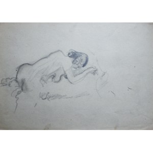 Kasper Pochwalski (1899-1971), Akt leżącej kobiety - szkic, 1953