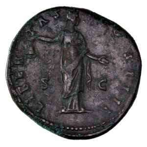 Rome - Antoninus Pius Æ Sestertius Rome Struck AD 153-154