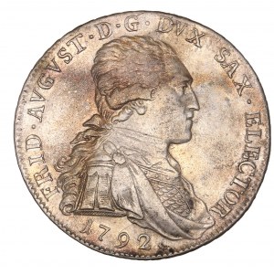 Saxony, Friedrich August III (1763-1806), 2/3-Taler or Gulden, 1792