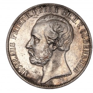Oldenburg. Nicolaus Friedrich Peter. 1 Thaler. 1860