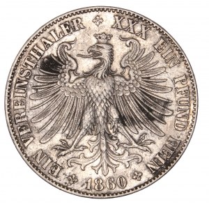 German States Frankfurt 1 Vereinsthaler 1860