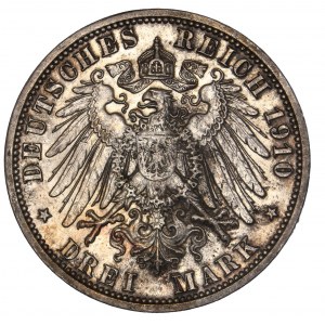 Lübeck 3 Mark 1910 A