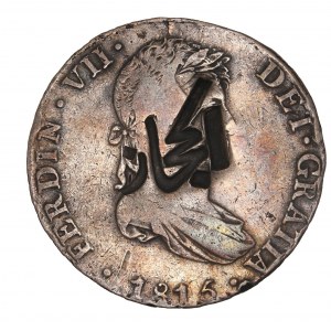 PERU - 8 Reales, 1815-LM JP