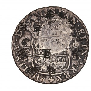 Mexico, pillar 8 reales, Philip V, 1738MF