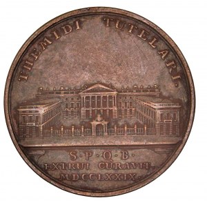 House of Habsbug - Medal 1779, Construction of the Justice Palace in Brussels