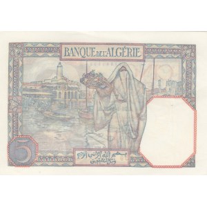 Algeria, 5 Francs, 1933, XF, p77