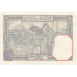 Algeria, 5 Francs, 1933, UNC, p77a