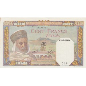 Algeria, 100 Francs, 1945, UNC (-), p85