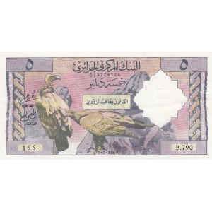 Algeria, 5 Dinars, 1964, VF, p122a