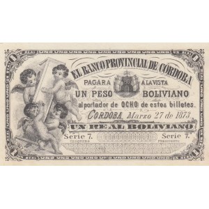 Argentina, 1 Peso, 1873, UNC,