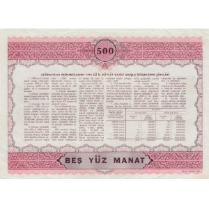 Azerbaijan, 500 Manat, 1993, XF, p13B