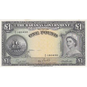 Bahamas, 1 Pound, 1953, AUNC (-), p15c